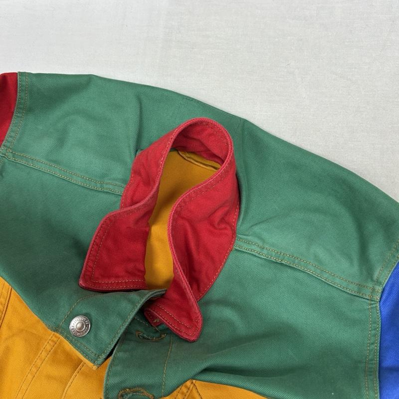 ゲス Guess ジャケット、上着 ジャンパー、ブルゾン J.Balvin クレイジーパターン トラッカー ジャケット ストレッチ M メンズ USED 古着 中古 50164464