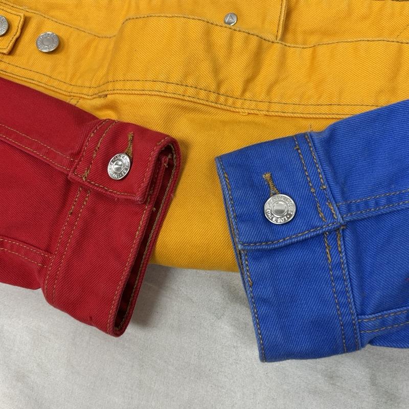 ゲス Guess ジャケット、上着 ジャンパー、ブルゾン J.Balvin クレイジーパターン トラッカー ジャケット ストレッチ M メンズ USED 古着 中古 50164464