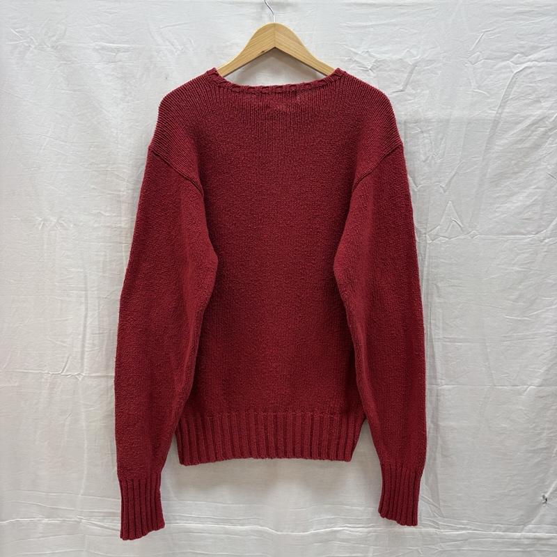 ポロバイラルフローレン Polo by RALPH LAUREN ニット、セーター 長袖 クルーネック コットン ニット セーター 中国製 M 赤 / レッド / red メンズ USED 古着 中古 50164469