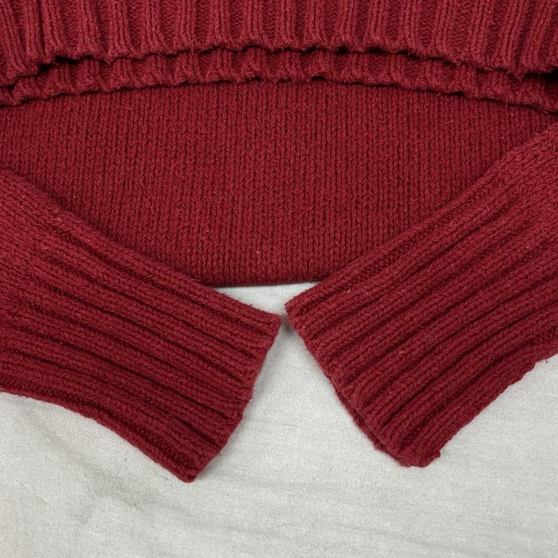 ポロバイラルフローレン Polo by RALPH LAUREN ニット、セーター 長袖 クルーネック コットン ニット セーター 中国製 M 赤 / レッド / red メンズ USED 古着 中古 50164469