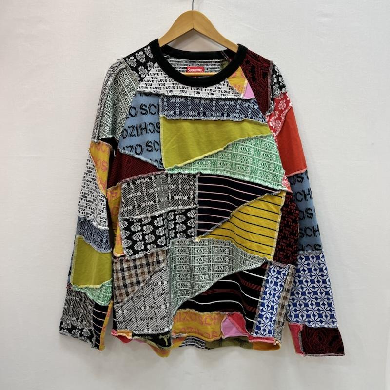 シュプリーム Supreme Tシャツ 長袖 23SS Patchwork Jacquard L/S Top パッチワーク 長袖Tシャツ ロンT M メンズ USED 古着 中古 50164474
