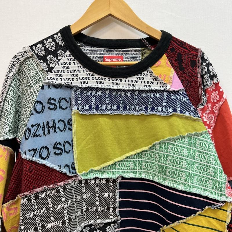 シュプリーム Supreme Tシャツ 長袖 23SS Patchwork Jacquard L/S Top パッチワーク 長袖Tシャツ ロンT M メンズ USED 古着 中古 50164474