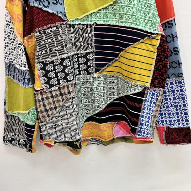 シュプリーム Supreme Tシャツ 長袖 23SS Patchwork Jacquard L/S Top パッチワーク 長袖Tシャツ ロンT M メンズ USED 古着 中古 50164474