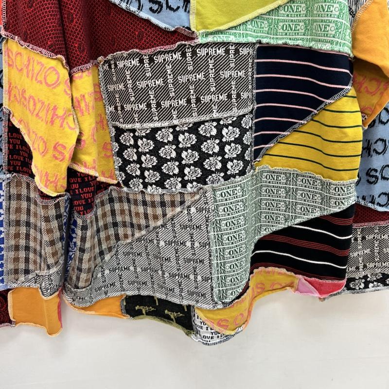 シュプリーム Supreme Tシャツ 長袖 23SS Patchwork Jacquard L/S Top パッチワーク 長袖Tシャツ ロンT M メンズ USED 古着 中古 50164474
