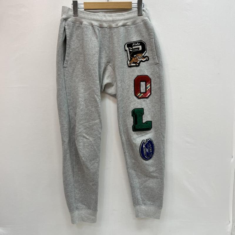 ポロラルフローレン POLO RALPH LAUREN ボトムス ボトムス ロゴ ワッペン スウェットパンツ S 灰 / グレー / gray メンズ USED 古着 中古 50164475