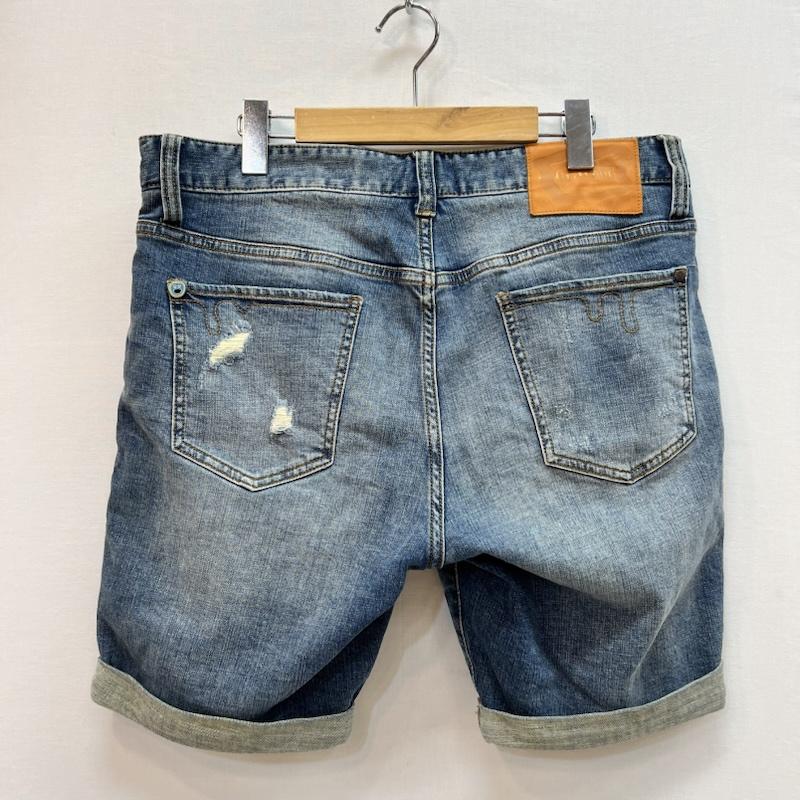 アイスクリーム ICECREAM パンツ ショートパンツ Running Dog ダメージ加工 デニム ショートパンツ BBC 32インチ メンズ USED 古着 中古 50164476