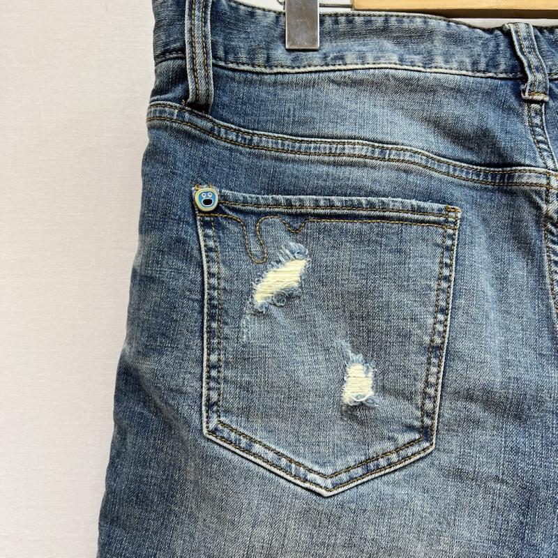 アイスクリーム ICECREAM パンツ ショートパンツ Running Dog ダメージ加工 デニム ショートパンツ BBC 32インチ メンズ USED 古着 中古 50164476