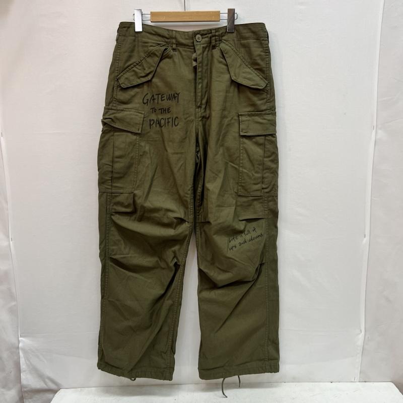 アヴィレックス AVIREX パンツ ワークパンツ、ペインターパンツ M-65 FATIGUE PANTS CUSTOM カーゴパンツ 783-3910021 L オリーブグリーン / オリーブグリーン / メンズ USED 古着 中古 50164477