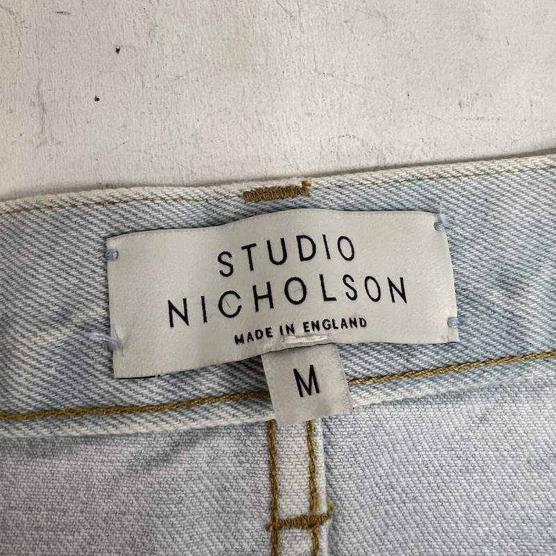 スタジオニコルソン STUDIO NICHOLSON パンツ デニム、ジーンズ 51-10-732026 PAOLO ワイドデニムパンツ M メンズ USED 古着 中古 50164478