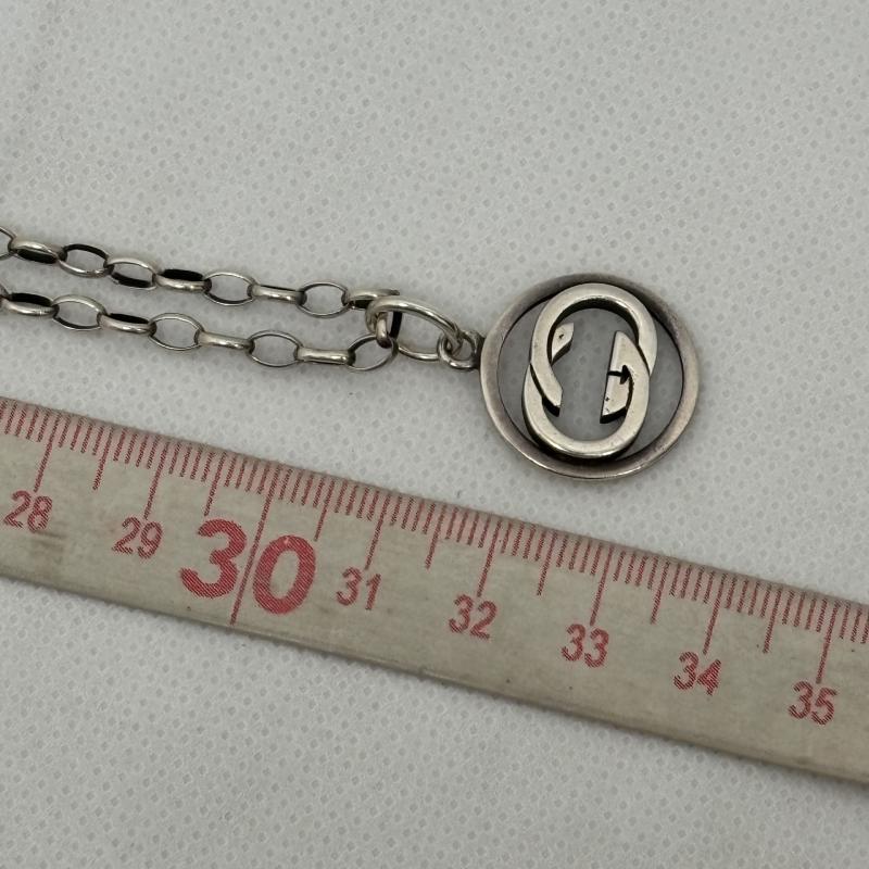 グッチ GUCCI アクセサリー ネックレス、ペンダント ネックレス ペンダント GG インターロッキング G シルバー - メンズ USED 古着 中古 50164481