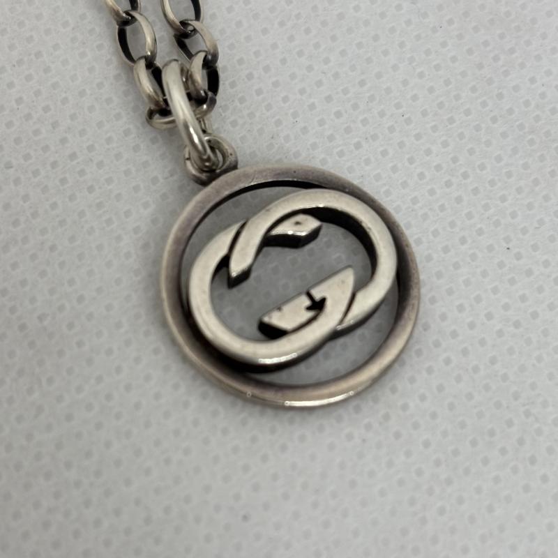 グッチ GUCCI アクセサリー ネックレス、ペンダント ネックレス ペンダント GG インターロッキング G シルバー - メンズ USED 古着 中古 50164481