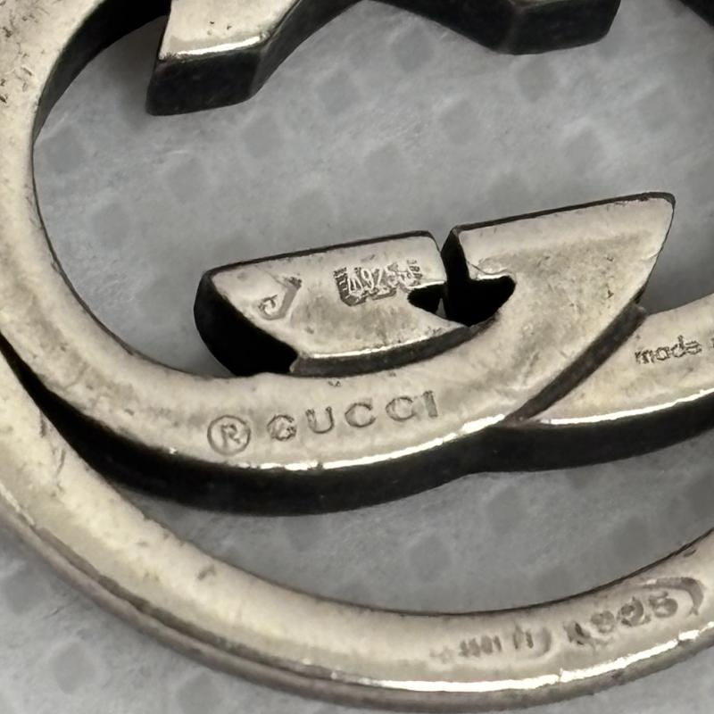 グッチ GUCCI アクセサリー ネックレス、ペンダント ネックレス ペンダント GG インターロッキング G シルバー - メンズ USED 古着 中古 50164481