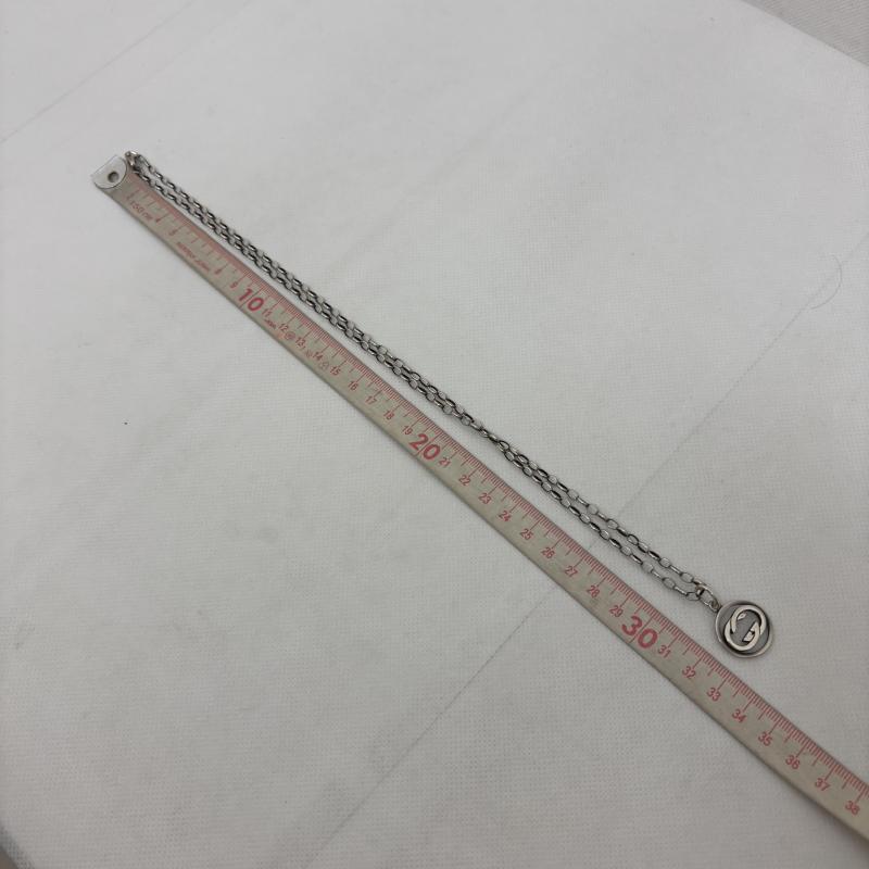 グッチ GUCCI アクセサリー ネックレス、ペンダント ネックレス ペンダント GG インターロッキング G シルバー - メンズ USED 古着 中古 50164481
