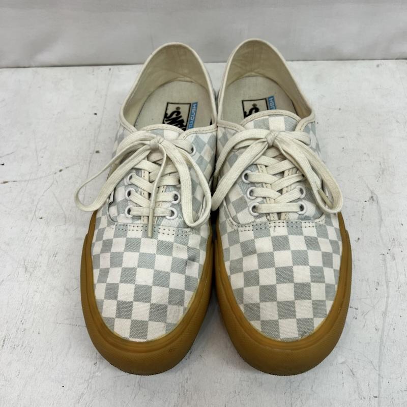 バンズ VANS スニーカー スニーカー オーセンティック チェッカー ガムソール 28.0cm 白 / ホワイト / white X 水色 / ライトブルー / メンズ USED 古着 中古 50164483