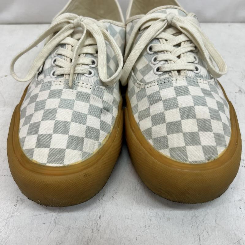 バンズ VANS スニーカー スニーカー オーセンティック チェッカー ガムソール 28.0cm 白 / ホワイト / white X 水色 / ライトブルー / メンズ USED 古着 中古 50164483