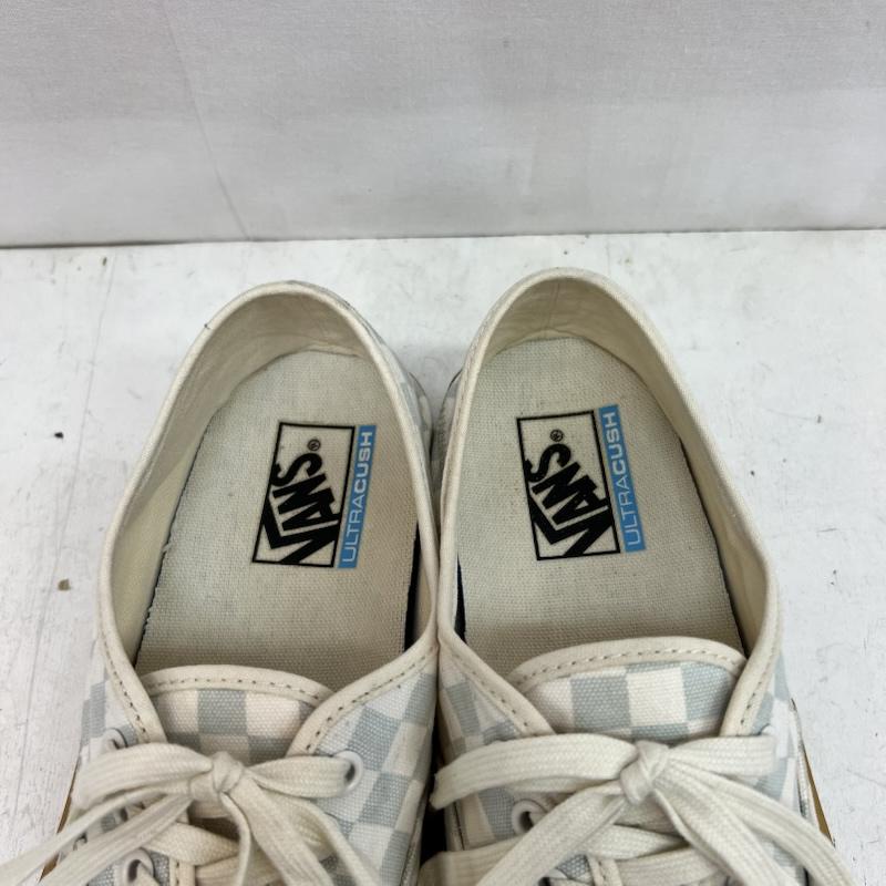 バンズ VANS スニーカー スニーカー オーセンティック チェッカー ガムソール 28.0cm 白 / ホワイト / white X 水色 / ライトブルー / メンズ USED 古着 中古 50164483