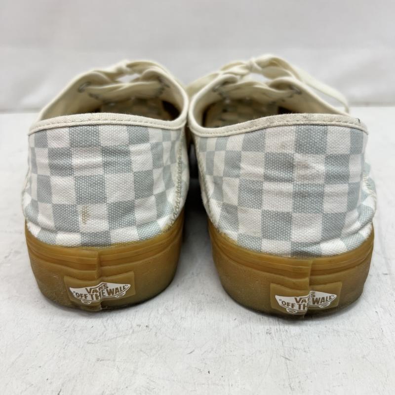 バンズ VANS スニーカー スニーカー オーセンティック チェッカー ガムソール 28.0cm 白 / ホワイト / white X 水色 / ライトブルー / メンズ USED 古着 中古 50164483