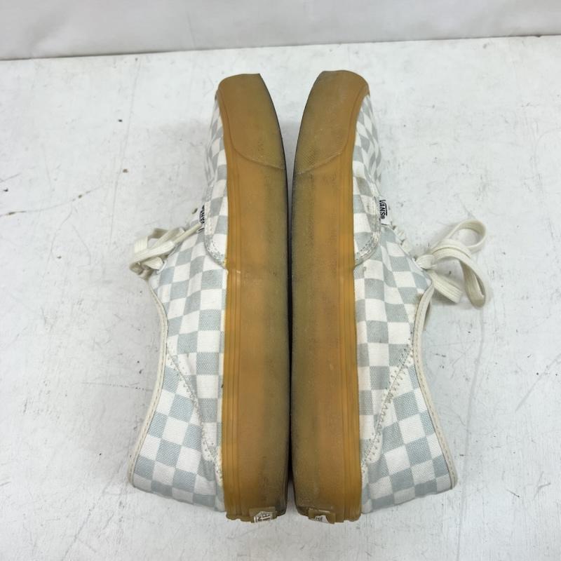 バンズ VANS スニーカー スニーカー オーセンティック チェッカー ガムソール 28.0cm 白 / ホワイト / white X 水色 / ライトブルー / メンズ USED 古着 中古 50164483