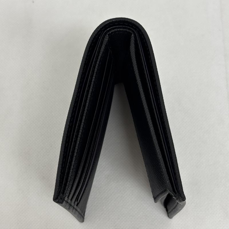プラダ PRADA 財布 二つ折り 財布 TESSUTO SAFFIAN 2MO738 NERO テスート サフィアーノ トライアングルロゴ - 黒 / ブラック / black メンズ USED 古着 中古 50164485
