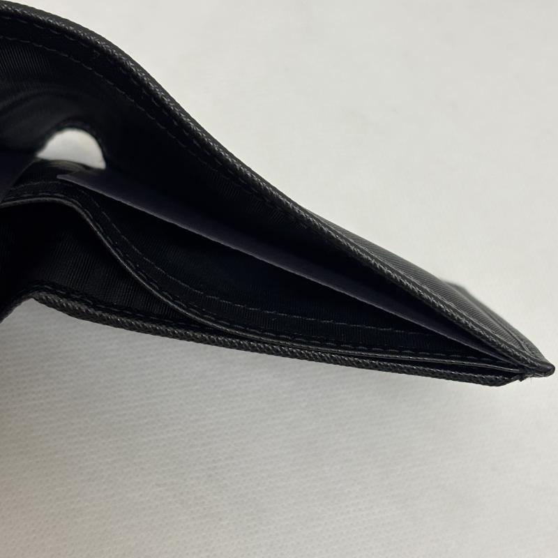 プラダ PRADA 財布 二つ折り 財布 TESSUTO SAFFIAN 2MO738 NERO テスート サフィアーノ トライアングルロゴ - 黒 / ブラック / black メンズ USED 古着 中古 50164485