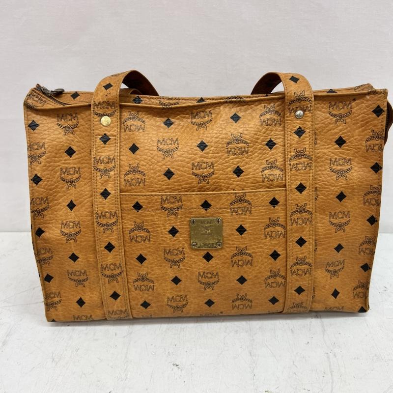 エムシーエム MCM トートバッグ トートバッグ ヴィセトス柄 レザー トートバッグ ハンドバッグ - 茶 / ブラウン / brown レディース USED 古着 中古 50164489
