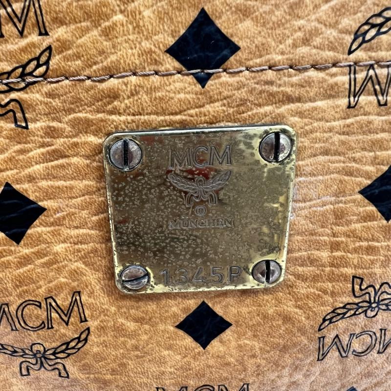 エムシーエム MCM トートバッグ トートバッグ ヴィセトス柄 レザー トートバッグ ハンドバッグ - 茶 / ブラウン / brown レディース USED 古着 中古 50164489