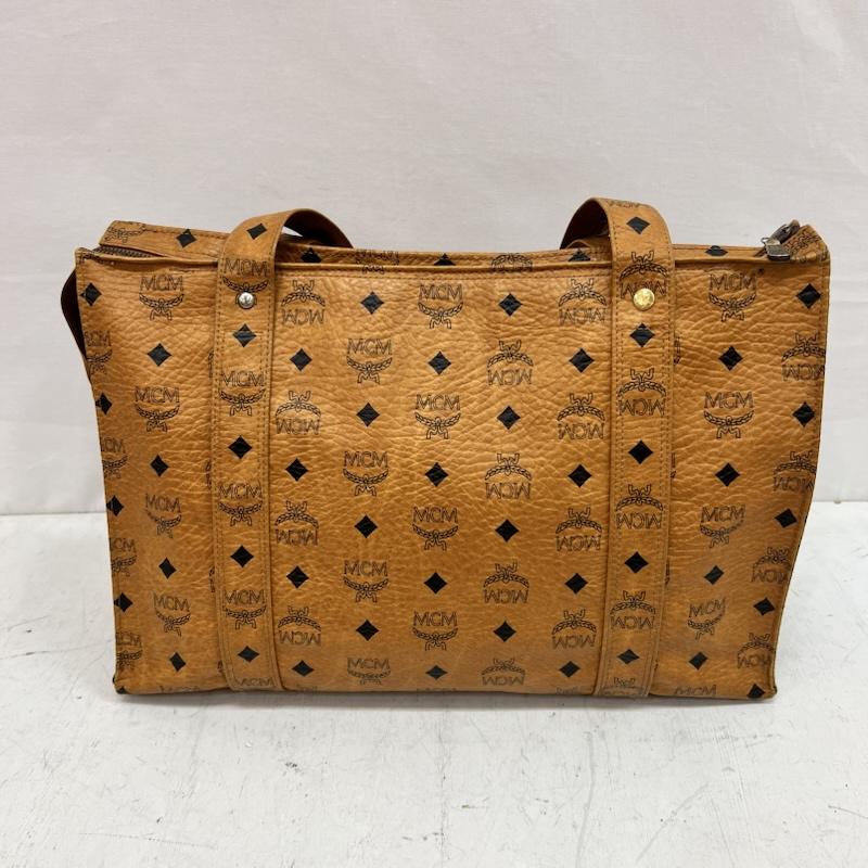エムシーエム MCM トートバッグ トートバッグ ヴィセトス柄 レザー トートバッグ ハンドバッグ - 茶 / ブラウン / brown レディース USED 古着 中古 50164489