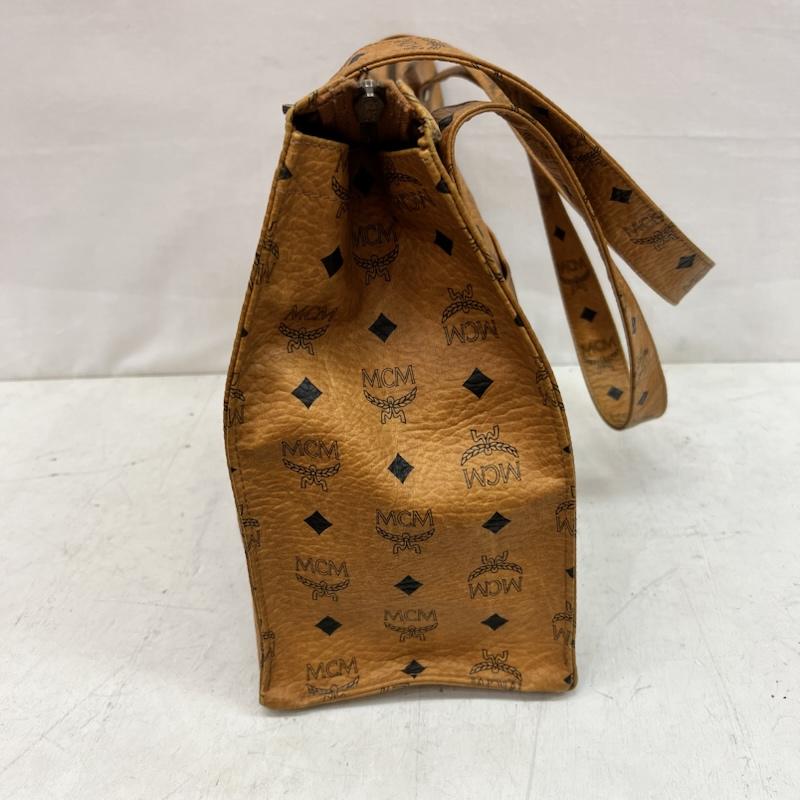 エムシーエム MCM トートバッグ トートバッグ ヴィセトス柄 レザー トートバッグ ハンドバッグ - 茶 / ブラウン / brown レディース USED 古着 中古 50164489