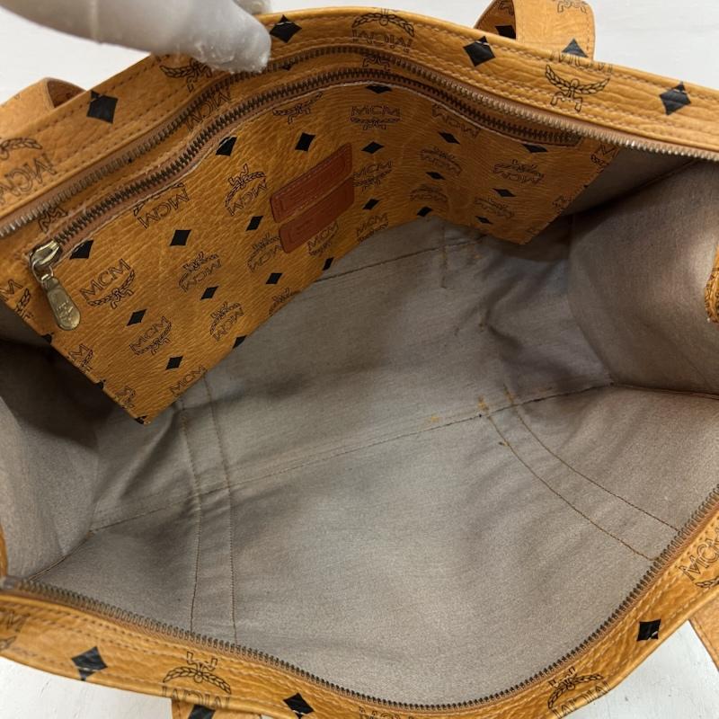 エムシーエム MCM トートバッグ トートバッグ ヴィセトス柄 レザー トートバッグ ハンドバッグ - 茶 / ブラウン / brown レディース USED 古着 中古 50164489