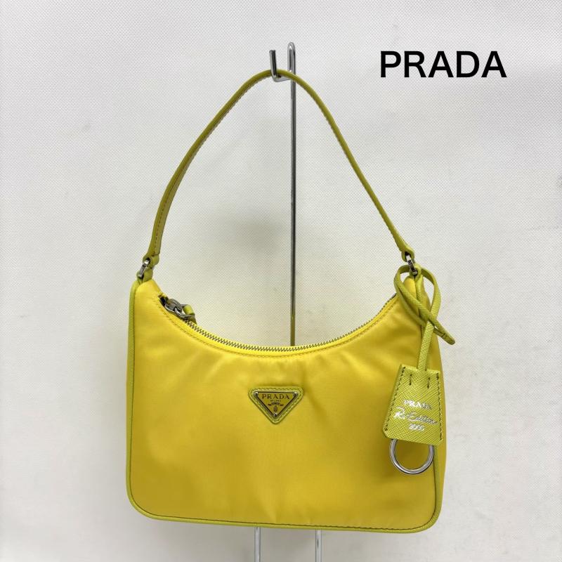 プラダ PRADA ハンドバッグ ハンドバッグ Re-Edition 2005 Re-Nylon ミニバッグ ナイロン 1NE204 - 黄 / イエロー / yellow レディース USED 古着 中古 50164490