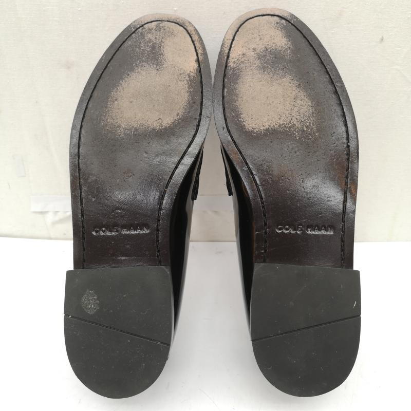 コールハーン COLE HAAN ローファー ローファー 03503 ピンチ ペニー コイン レザー ローファー 革靴 US：8 黒 / ブラック / black メンズ USED 古着 中古 50164492