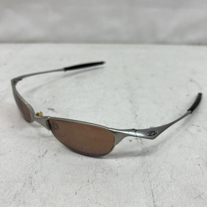 オークリー OAKLEY めがね・サングラス サングラス Wiretap ワイヤータップ メタルフレーム サングラス - 銀 / シルバー / silver color X 茶 / ブラウン / brown メンズ USED 古着 中古 50164494