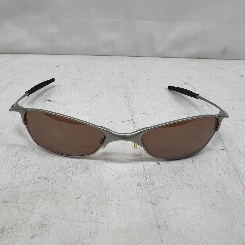 オークリー OAKLEY めがね・サングラス サングラス Wiretap ワイヤータップ メタルフレーム サングラス - 銀 / シルバー / silver color X 茶 / ブラウン / brown メンズ USED 古着 中古 50164494