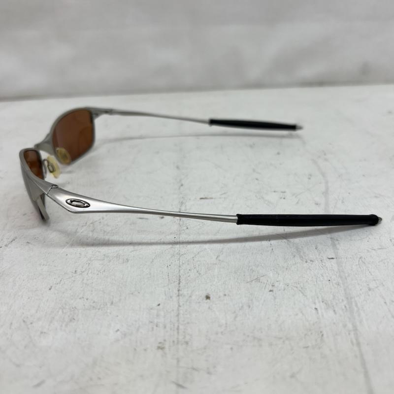 オークリー OAKLEY めがね・サングラス サングラス Wiretap ワイヤータップ メタルフレーム サングラス - 銀 / シルバー / silver color X 茶 / ブラウン / brown メンズ USED 古着 中古 50164494