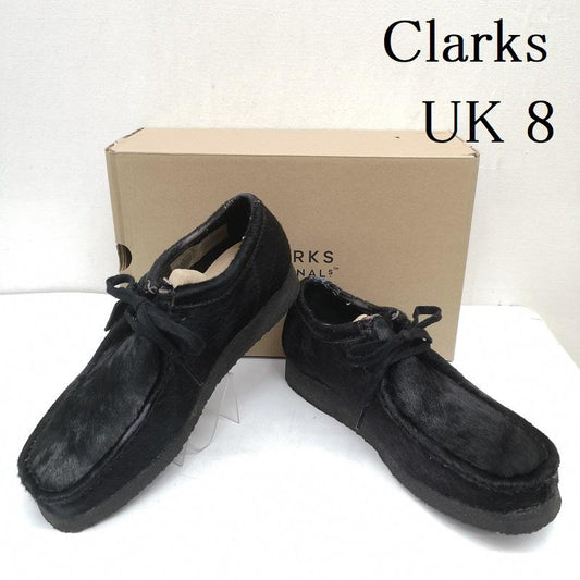 クラークス Clarks ブーツ 一般 Wallabee Hair On ワラビー ヘアーオン レザー モカシン シューズ 26174031 UK：8.5 黒 / ブラック / black メンズ USED 古着 中古 50164496