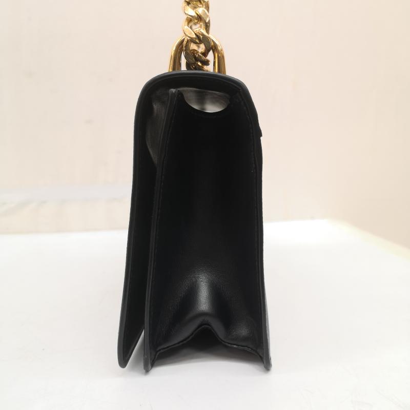 プラダ PRADA ショルダーバッグ ショルダーバッグ サフィアーノ レザー チェーン ゴールド 金具 ショルダーバッグ 1BD133 - 黒 / ブラック / black X 金 / ゴールド / gold color レディース USED 古着 中古 50164498