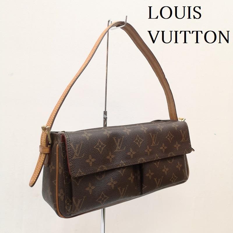 ルイヴィトン LOUIS VUITTON ハンドバッグ ハンドバッグ ハンドバッグ ショルダーバッグ 肩掛け ヴィバシテMM モノグラム M51164 - 茶 / ブラウン / brown レディース USED 古着 中古 50164499