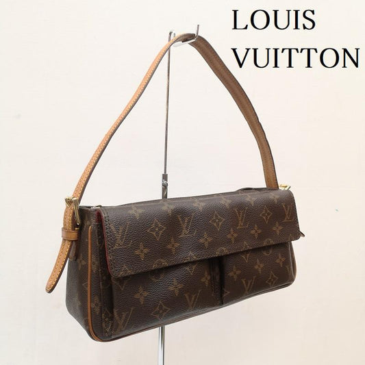 ルイヴィトン LOUIS VUITTON ハンドバッグ ハンドバッグ ハンドバッグ ショルダーバッグ 肩掛け ヴィバシテMM モノグラム M51164 - 茶 / ブラウン / brown レディース USED 古着 中古 50164499
