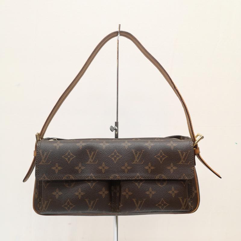 ルイヴィトン LOUIS VUITTON ハンドバッグ ハンドバッグ ハンドバッグ ショルダーバッグ 肩掛け ヴィバシテMM モノグラム M51164 - 茶 / ブラウン / brown レディース USED 古着 中古 50164499