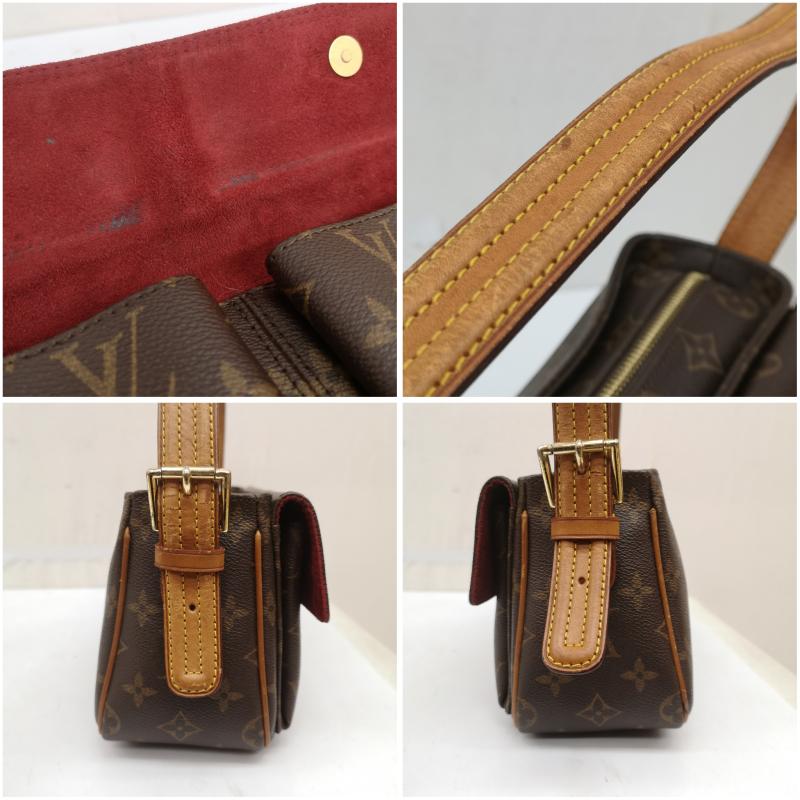 ルイヴィトン LOUIS VUITTON ハンドバッグ ハンドバッグ ハンドバッグ ショルダーバッグ 肩掛け ヴィバシテMM モノグラム M51164 - 茶 / ブラウン / brown レディース USED 古着 中古 50164499