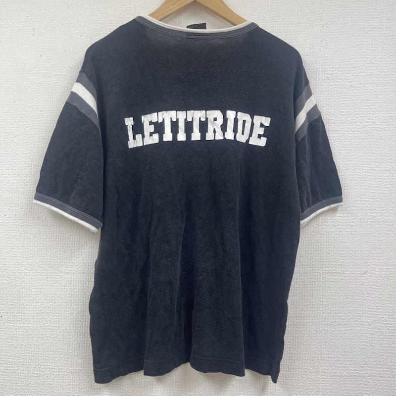 レットイットライド LET IT RIDE Tシャツ 半袖 90s 00s レーヨン混 リンガー Tシャツ カットソー L 黒 / ブラック / black メンズ USED 古着 中古 50164501
