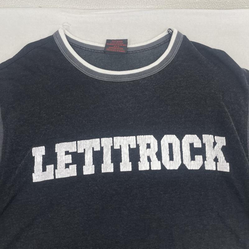 レットイットライド LET IT RIDE Tシャツ 半袖 90s 00s レーヨン混 リンガー Tシャツ カットソー L 黒 / ブラック / black メンズ USED 古着 中古 50164501
