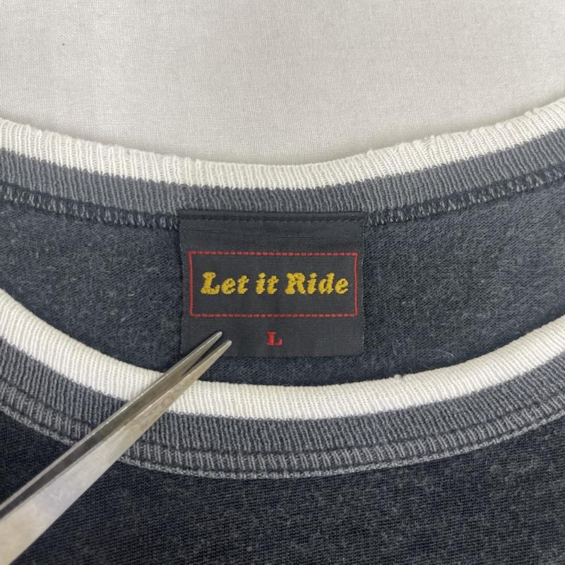 レットイットライド LET IT RIDE Tシャツ 半袖 90s 00s レーヨン混 リンガー Tシャツ カットソー L 黒 / ブラック / black メンズ USED 古着 中古 50164501