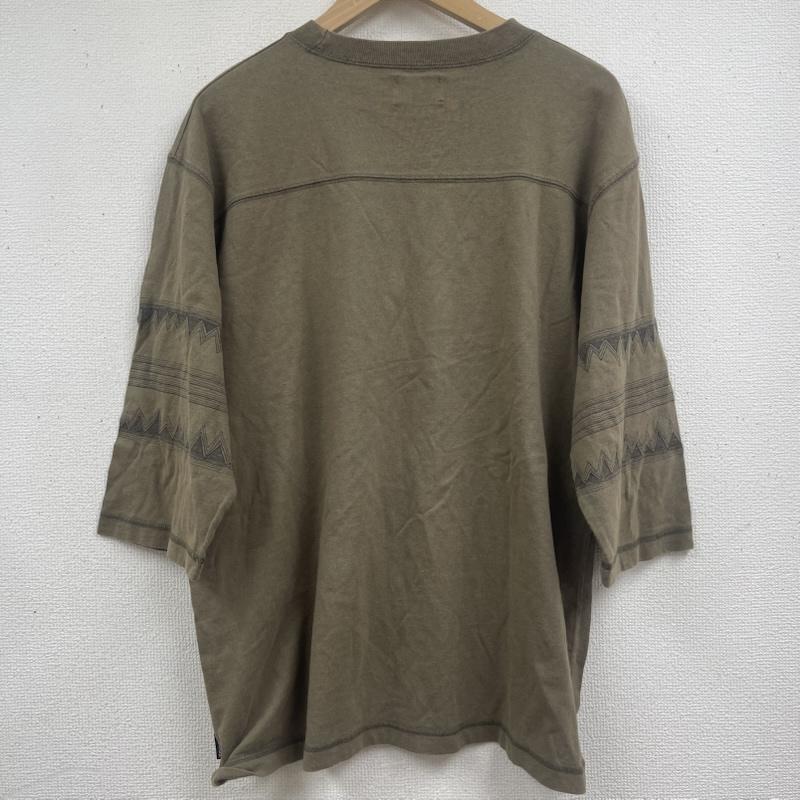 ステューシー STUSSY Tシャツ 七分袖 90s 00s OLD STUSSY 七分袖 カットソー Tシャツ M カーキ / カーキ / khaki メンズ USED 古着 中古 50164502