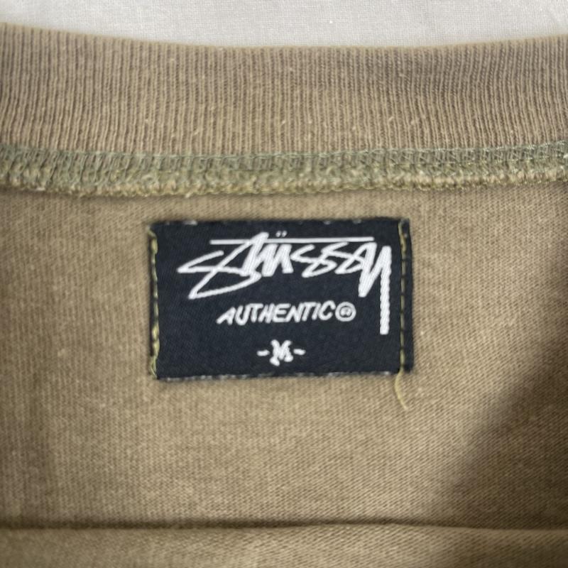 ステューシー STUSSY Tシャツ 七分袖 90s 00s OLD STUSSY 七分袖 カットソー Tシャツ M カーキ / カーキ / khaki メンズ USED 古着 中古 50164502