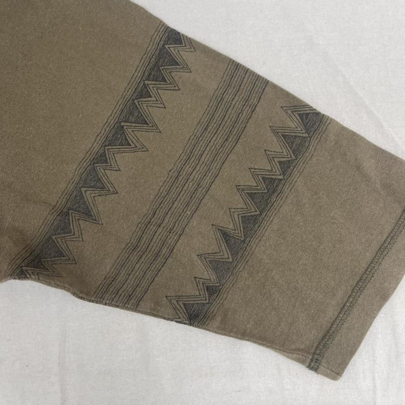 ステューシー STUSSY Tシャツ 七分袖 90s 00s OLD STUSSY 七分袖 カットソー Tシャツ M カーキ / カーキ / khaki メンズ USED 古着 中古 50164502
