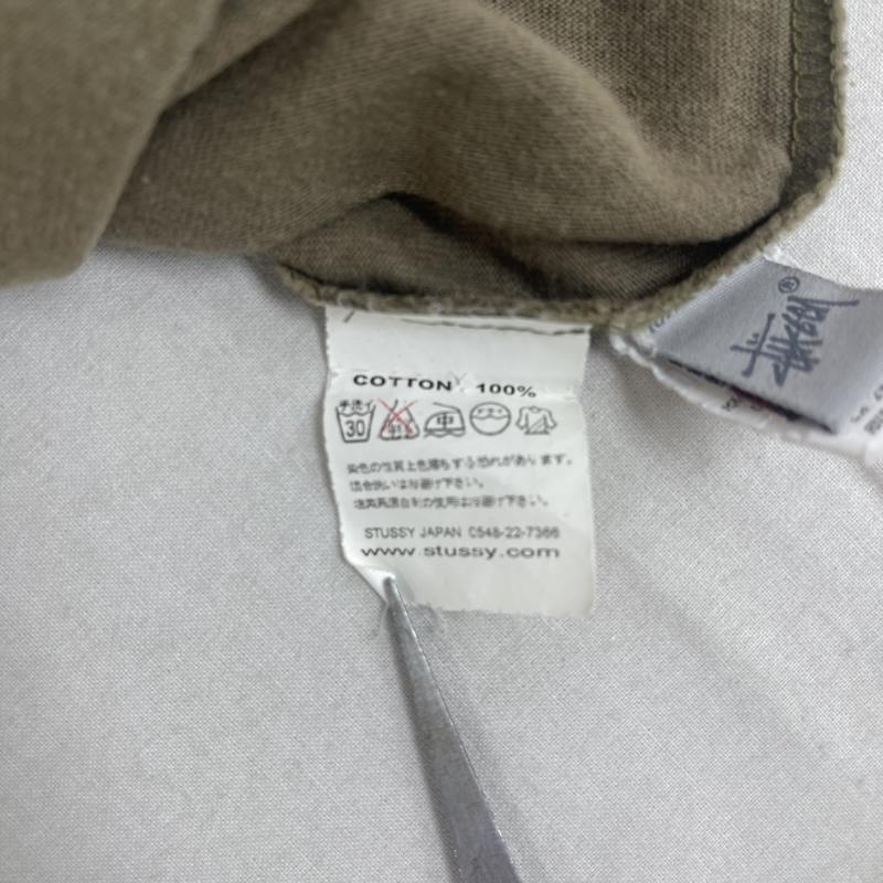 ステューシー STUSSY Tシャツ 七分袖 90s 00s OLD STUSSY 七分袖 カットソー Tシャツ M カーキ / カーキ / khaki メンズ USED 古着 中古 50164502