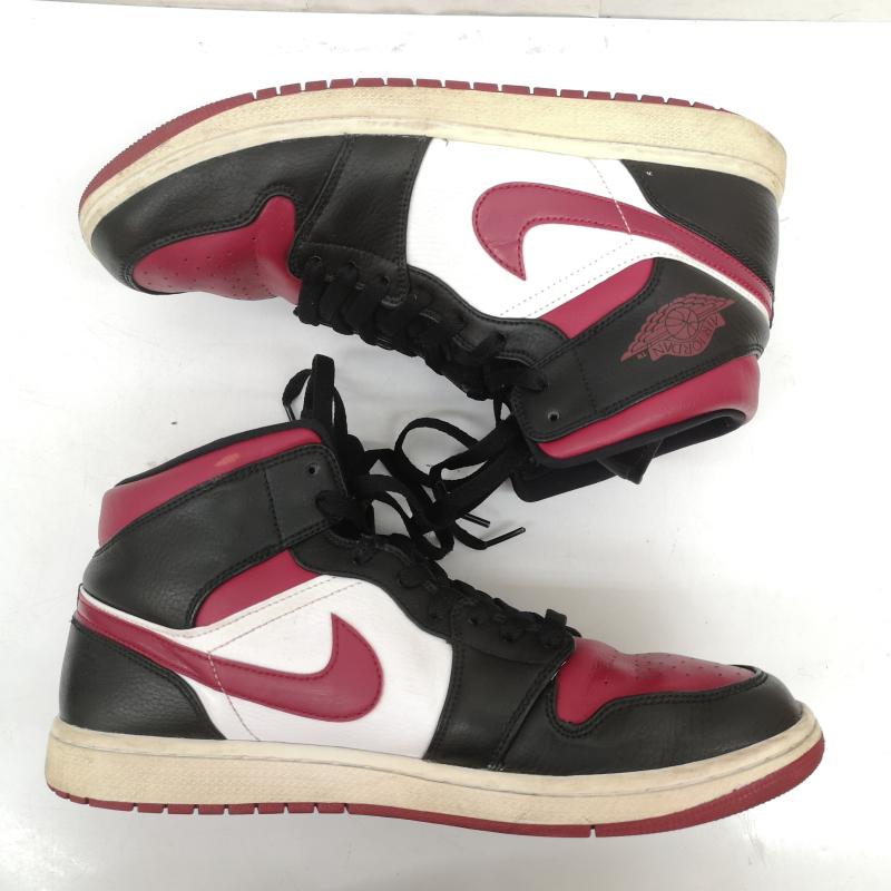 ナイキ NIKE スニーカー スニーカー 554724-066 AIR JORDAN 1 MID エア ジョーダン 1 ミッド 29.0cm 黒 / ブラック / black メンズ USED 古着 中古 50164506