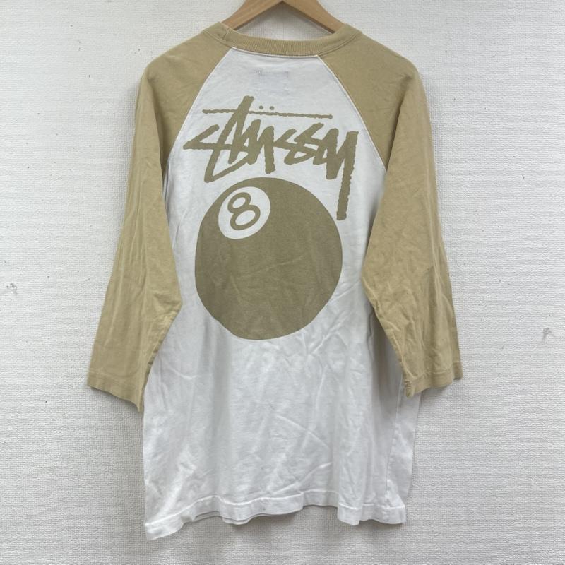 ステューシー STUSSY Tシャツ 七分袖 90s 00s 8ボール 7分袖 ラグラン Tシャツ カットソー M ベージュ / ベージュ / beige メンズ USED 古着 中古 50164508
