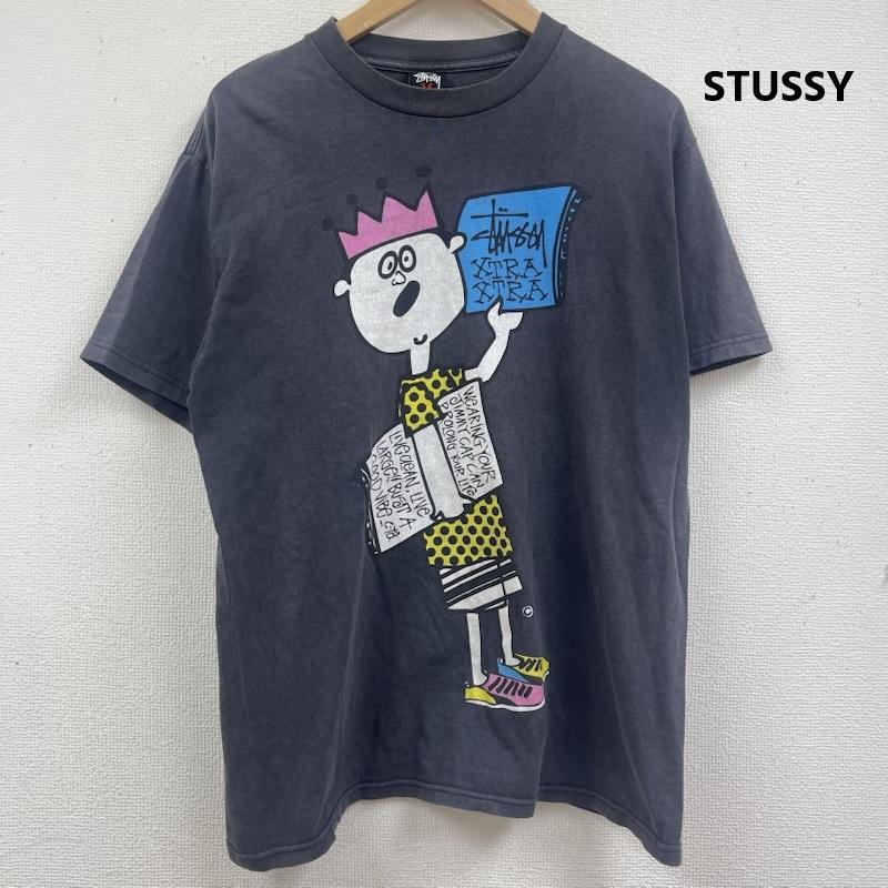 ステューシー STUSSY Tシャツ 半袖 90s 00s メキシコ製 黒タグ ヴィンテージ プリント Tシャツ M 黒 / ブラック / black メンズ USED 古着 中古 50164509